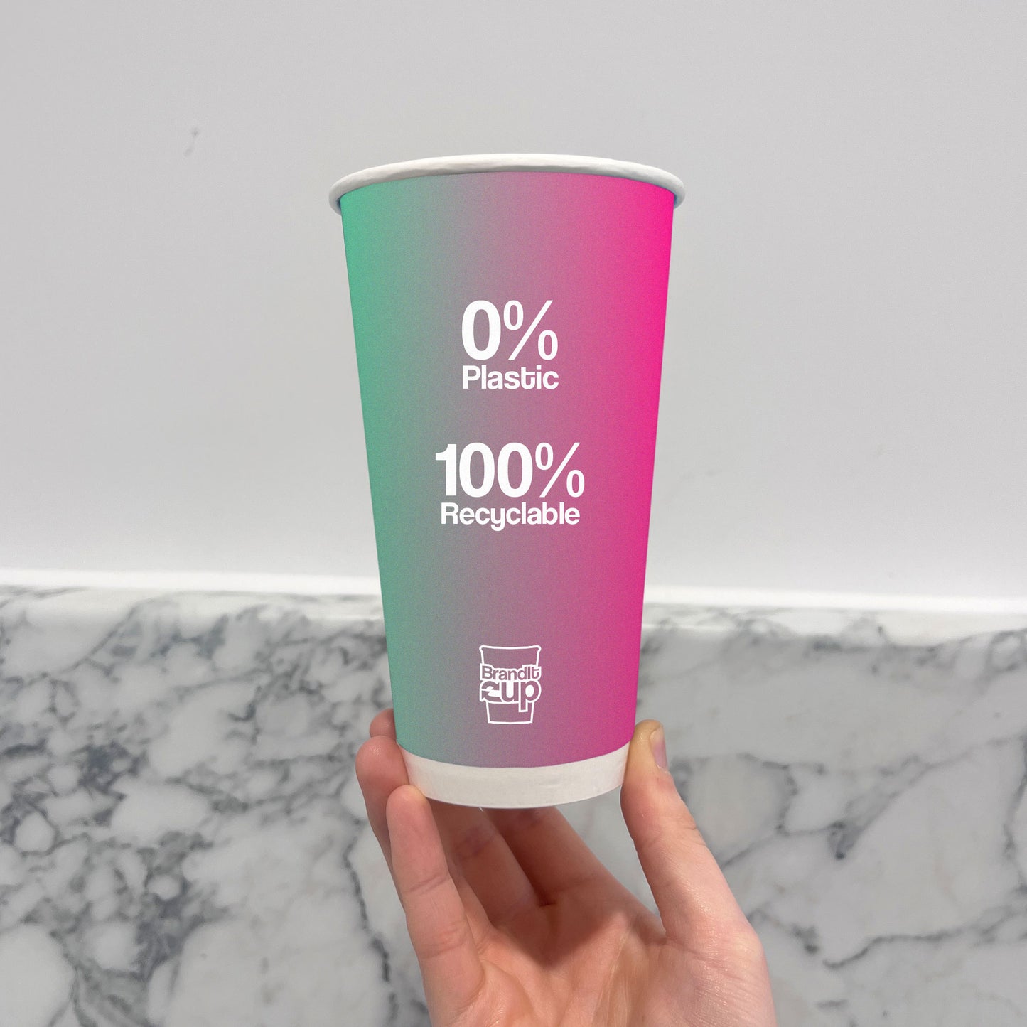 Custom Paper Pint Cup - Full Colour - Eco-friendly, recyclable