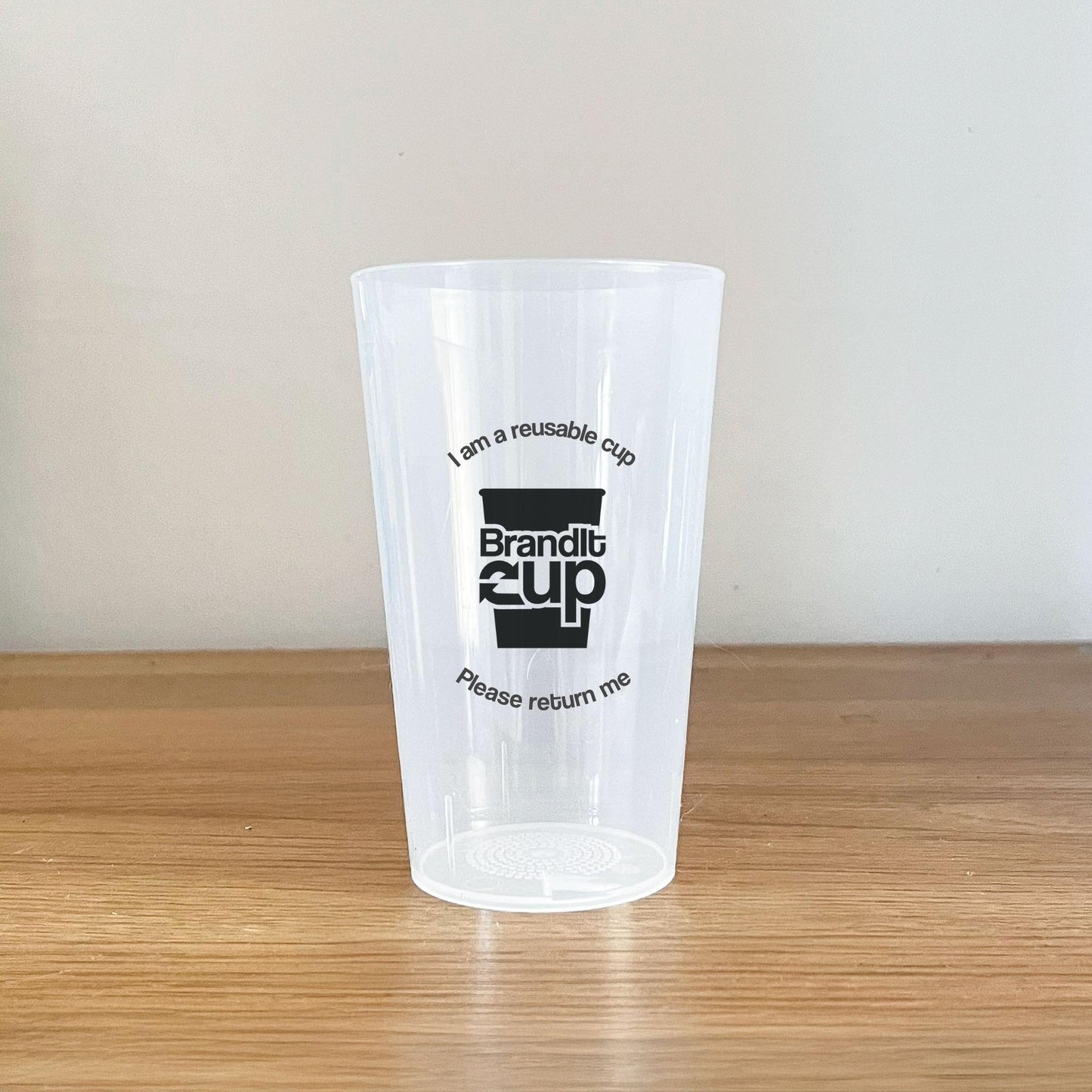 Custom Reusable Half Pint Cup - 1 Colour