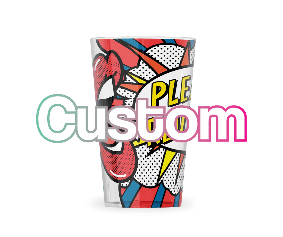 custom branded reusable cups for events - UK supplier of recyclable plastic cups