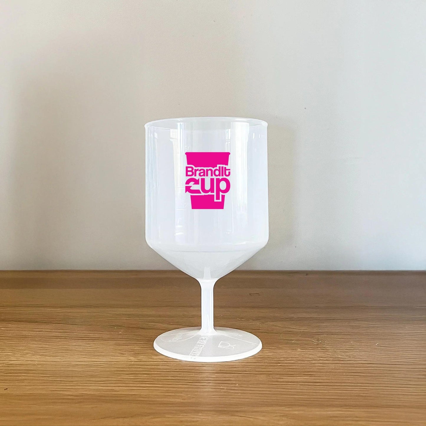 Custom Reusable Wine Cup (Stackable) - 1 Colour Print