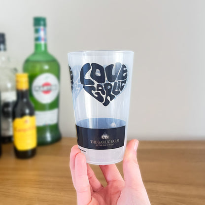 Custom Reusable Half Pint Cup - Branded Logo - 1 Colour Print