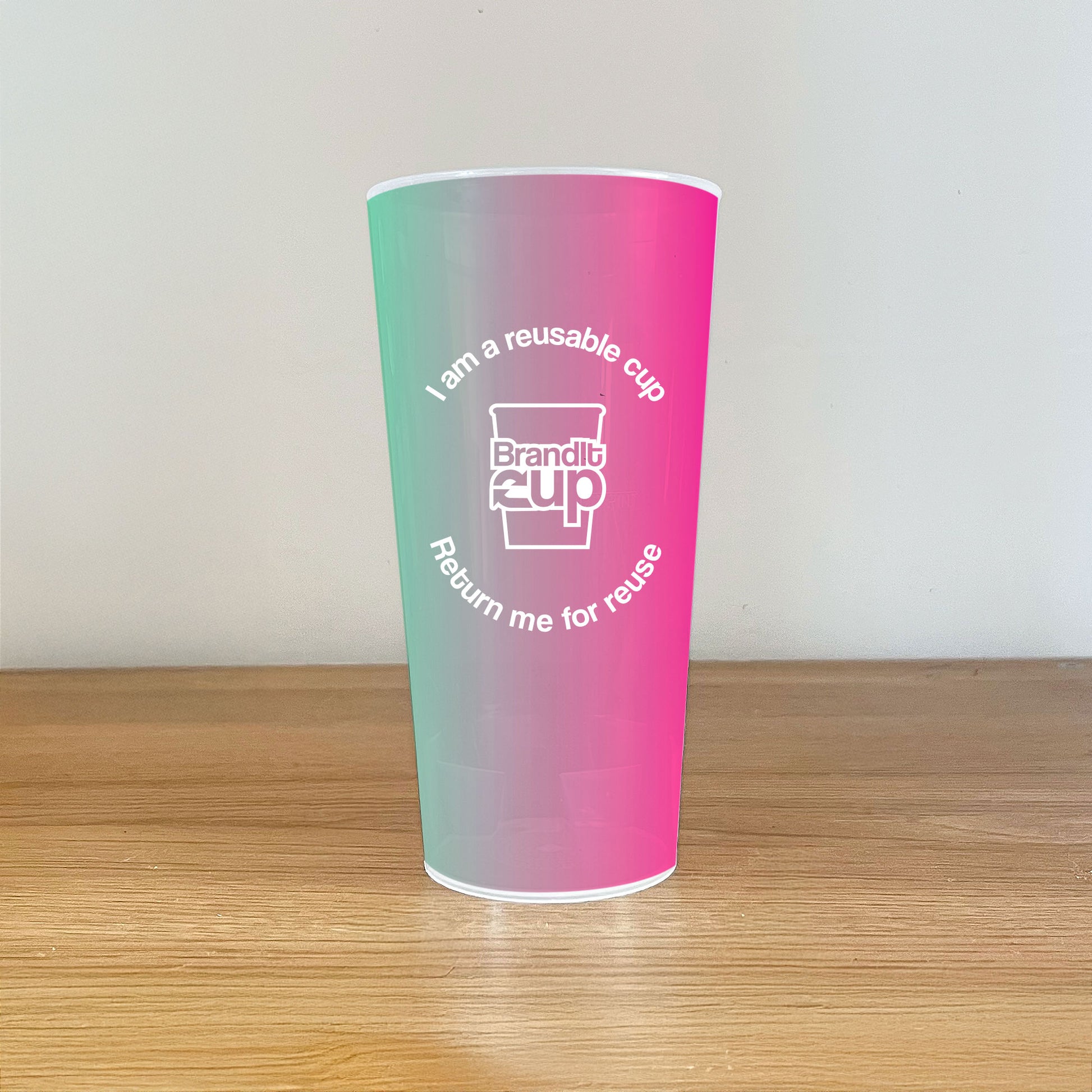 Custom Branded Reusable Pint Cup for Events - Full Colour IML