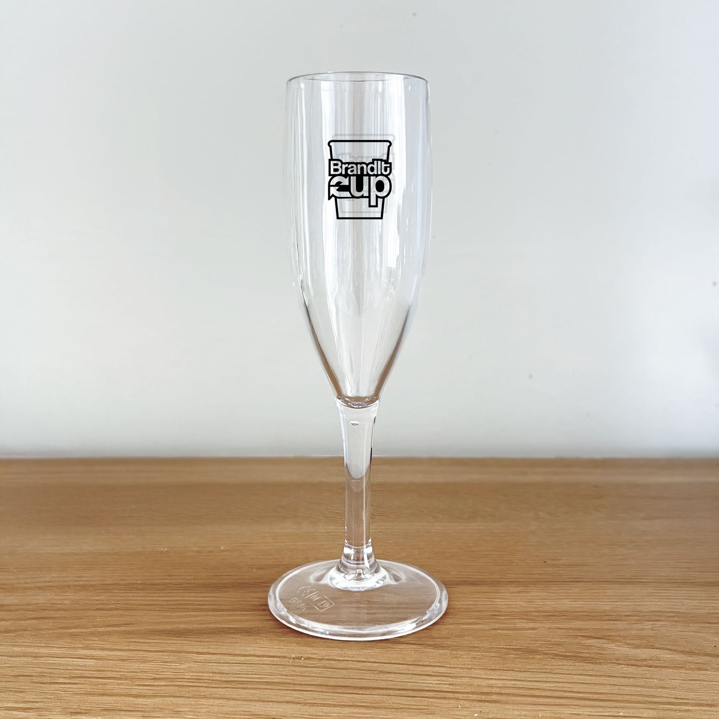 Premium Reusable Champagne Flute - Custom Flute - 1 Colour Print